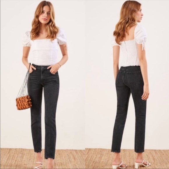 Reformation Denim - Reformation Julia High Cigarette Jean Pacific NWT